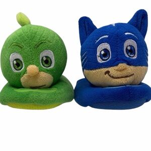 PJ Masks Gekko and Catboy Plush Bootie Slippers Size M 7-8